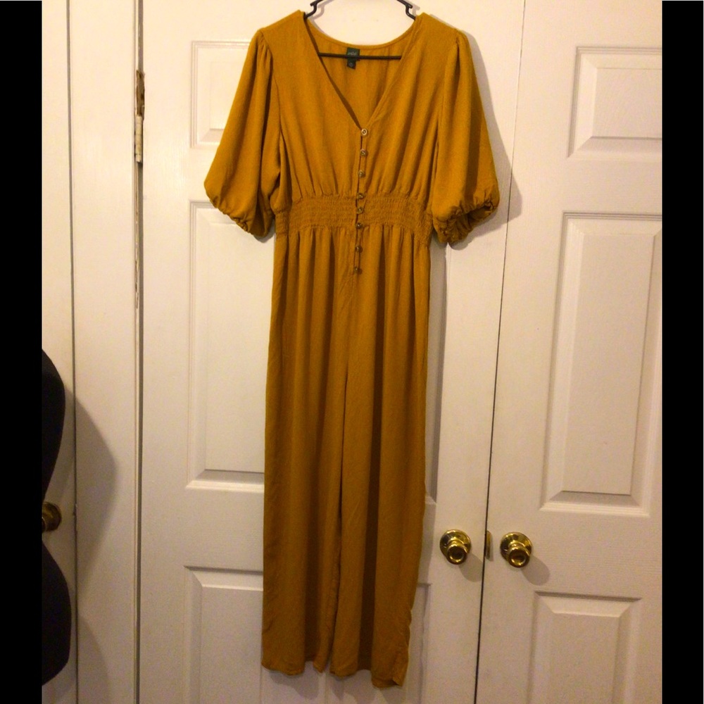 Wild fable mustard colored jumpsuit size XXL